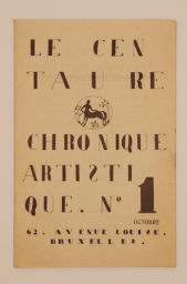 Le Centaure chronique artistique. N° 1